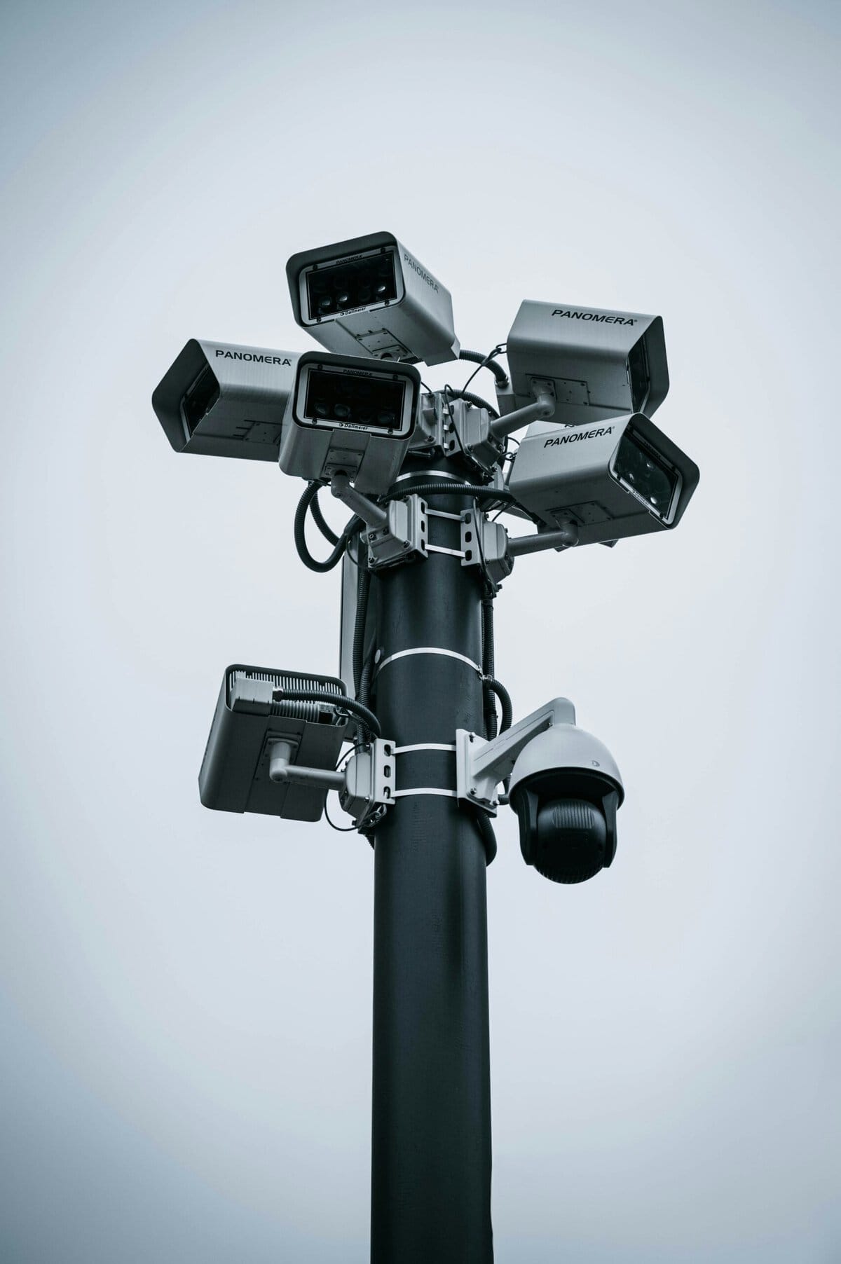 veiligheid camera's op een paal