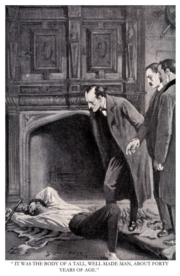 Sherlock Holmes The adventure of the abbey grange tekening door Sidney Paget