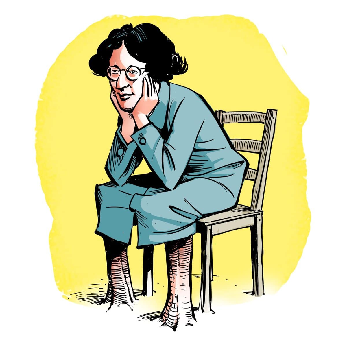 Simone Weil filosoof wortels illustratie