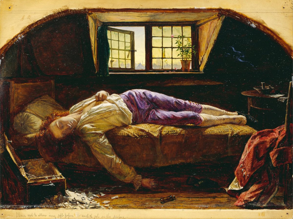 The Death of Chatterton Henry Wallis zelfmoord dood arsenicum