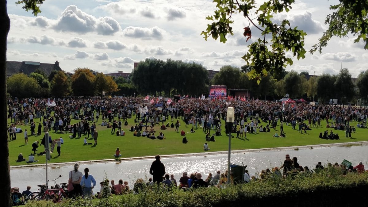 Woonprotest demonstratie
