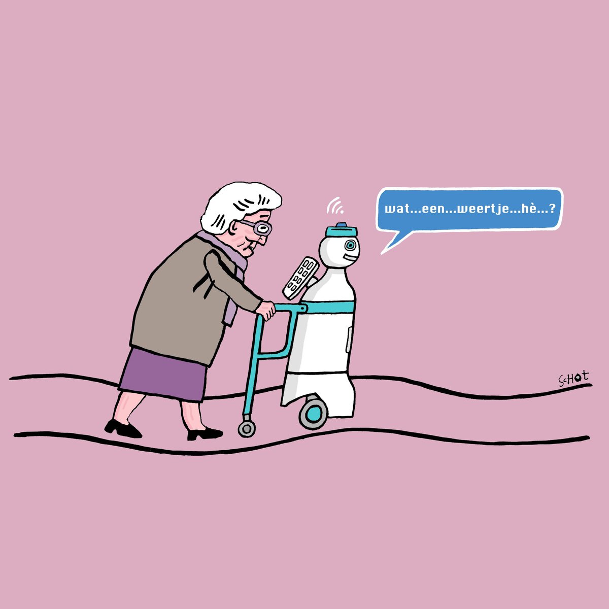 zorg zorgverlener zorgrobots robot Bas van der Schot