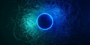 the one het ene fysica natuurkunde kwantummechanica blauw licht