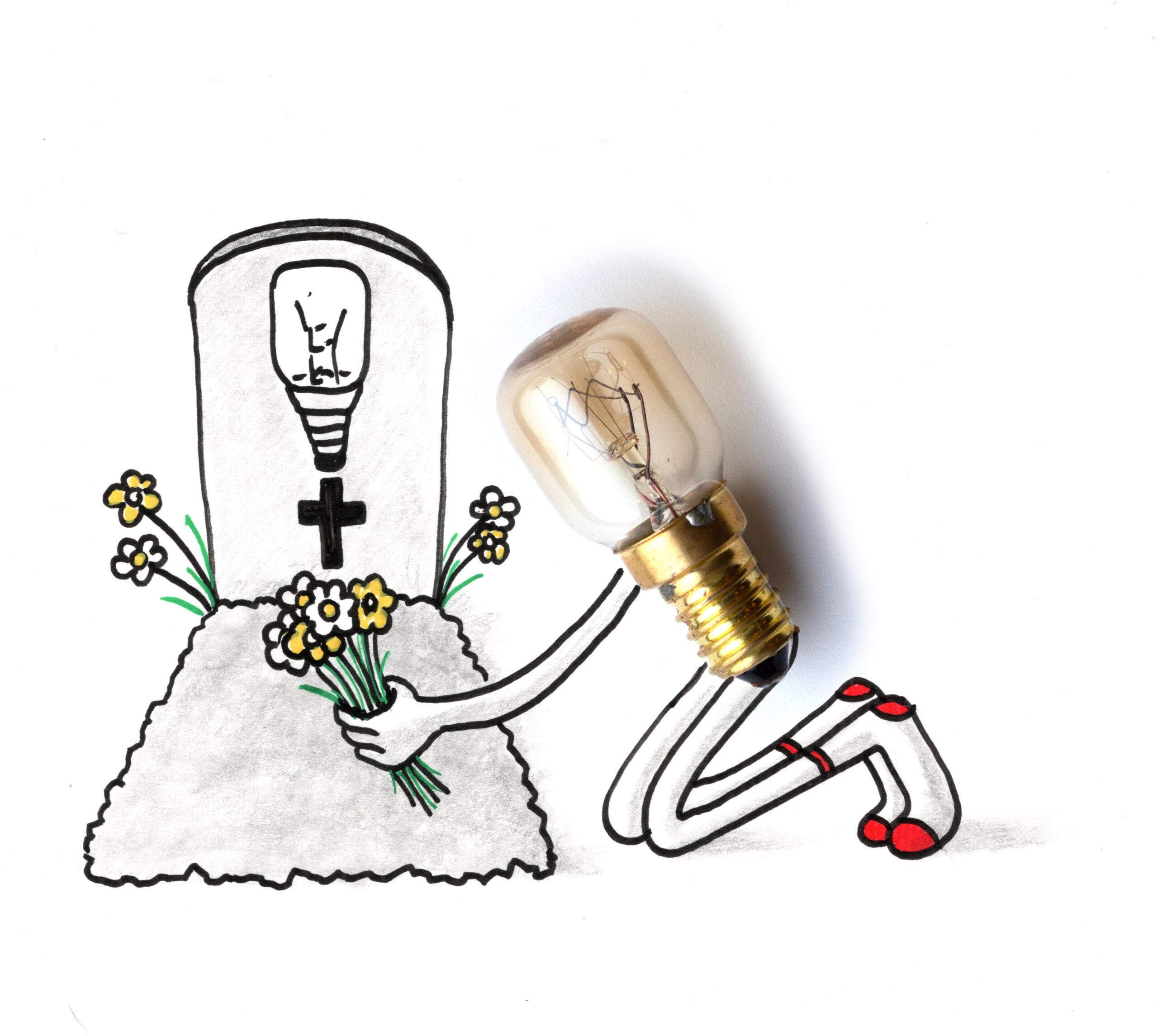 Filosofie is makkelijker als je denkt lampje bij graf de dood