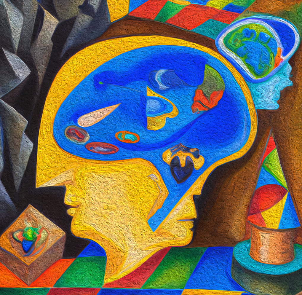 kleurrijke mind geest gedachten