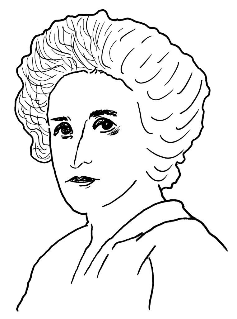 illustratie van Rosa Luxemburg door Alicja Gescinska