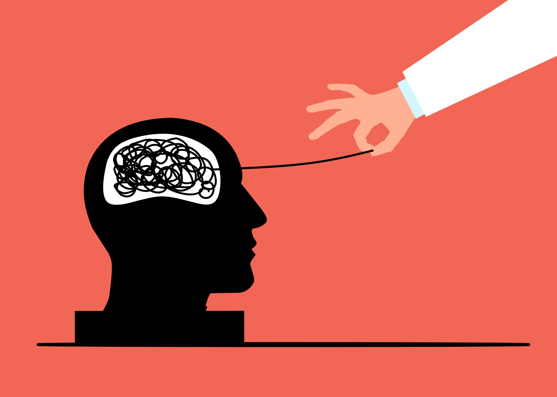 psychische ziekte draadje uit hoofd draadje los