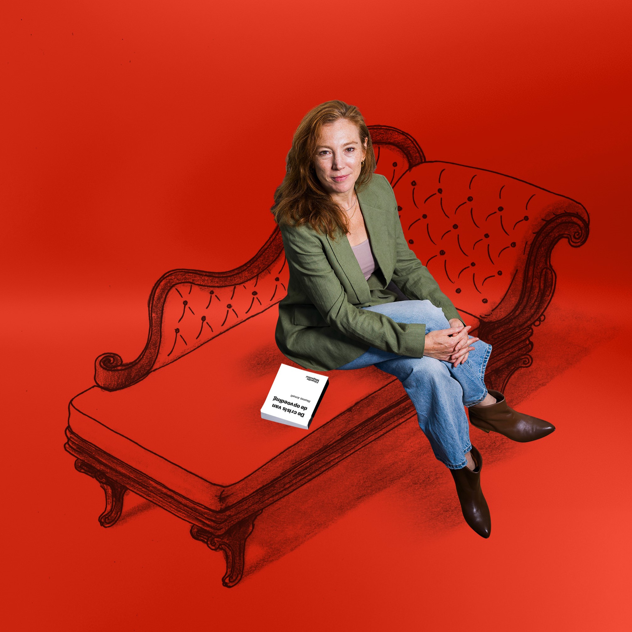 Filosofie op de sofa Marte Kaan met De crisis van de opvoeding van Hannah Arendt