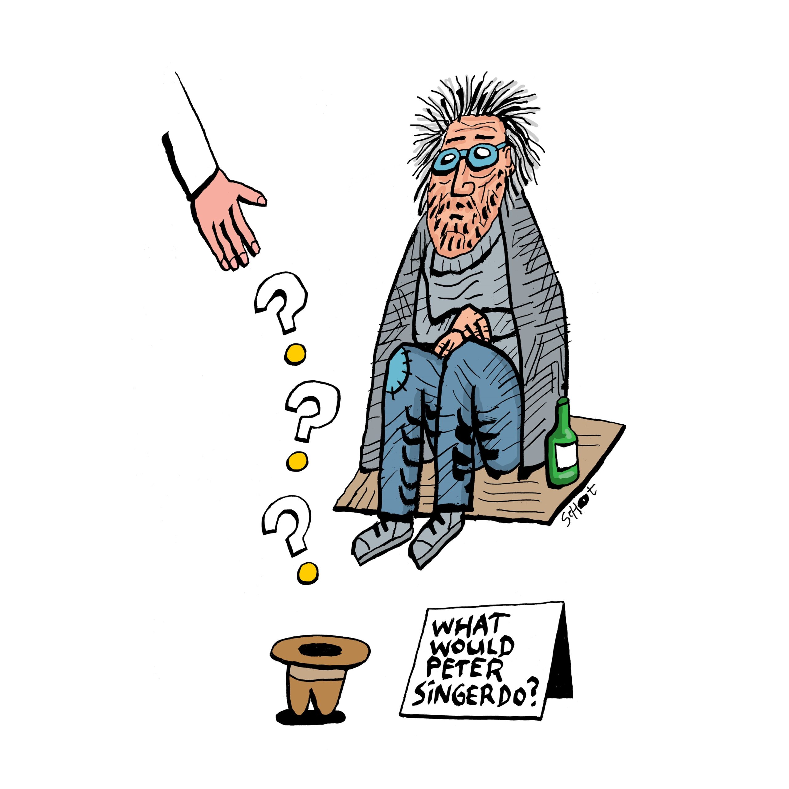 bedelaar mensen die bedelen What would Peter Singer do