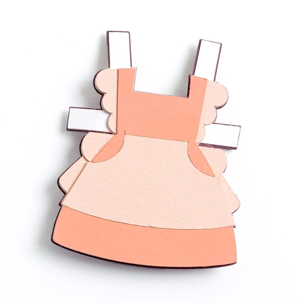 illustratie van een jurkje voor een historisch profiel over Simone de Beauvoir