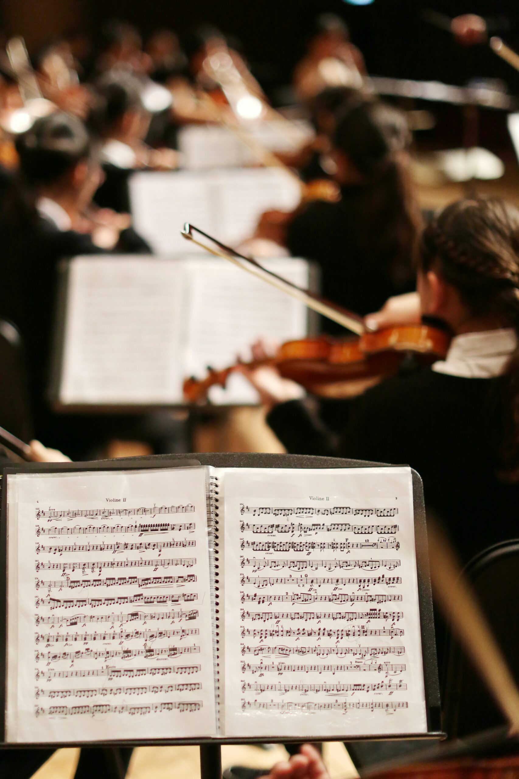 partituur bladmuziek orkes concert viool