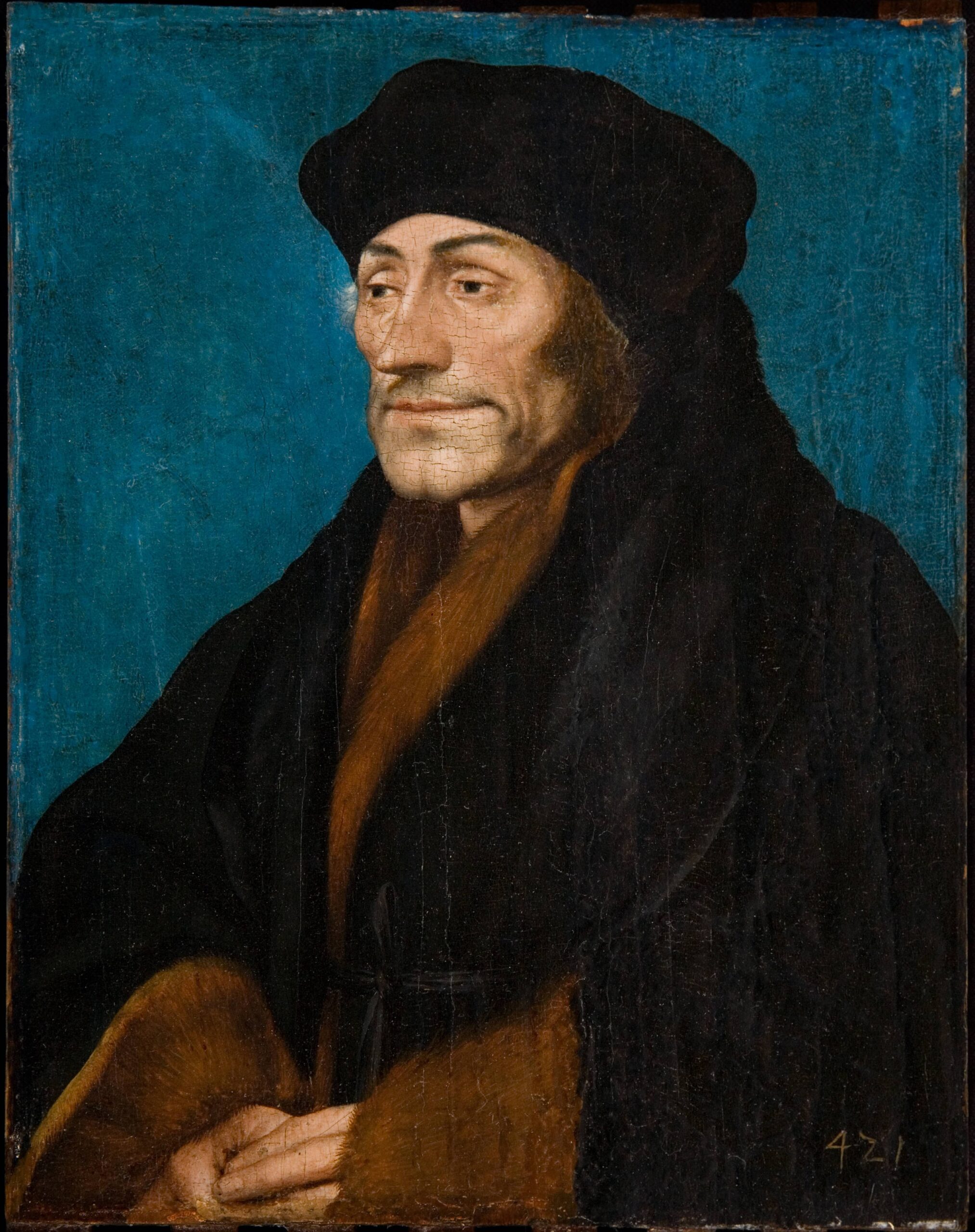 Portret van Erasmus door Hans Holbein de Jongere uit ca. 1530